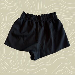 SHEIN Black Fabric Shorts